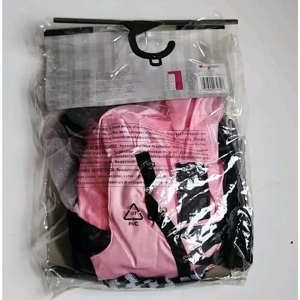 Disguise Costume Graveyard Fairy Pink/Black Youth 7-9 Gothic Halloween